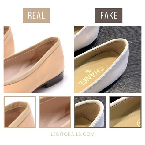 fake chanel shoes how to spot|chanel look alike flats.